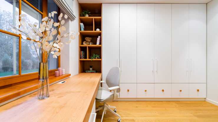 vertical space closet office
