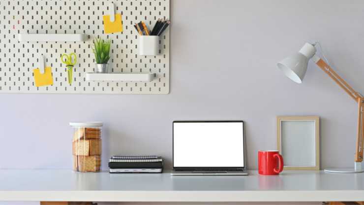 home office pegboard