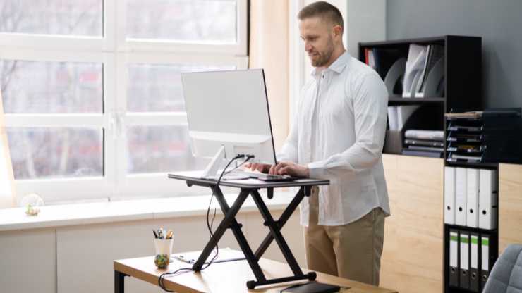 standing desk laptop stand